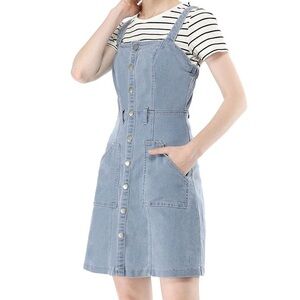 Allegra K Blue Denim Mini Dress